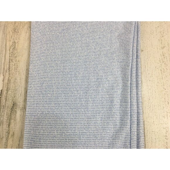 Litographs Far From the Madding Crowd Thomas Hardy Blue Infinity Scarf EUC - Picture 4 of 12